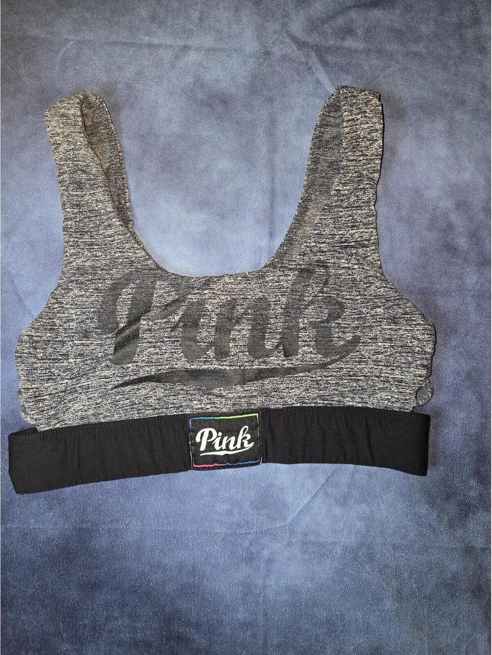 Pink sports bra